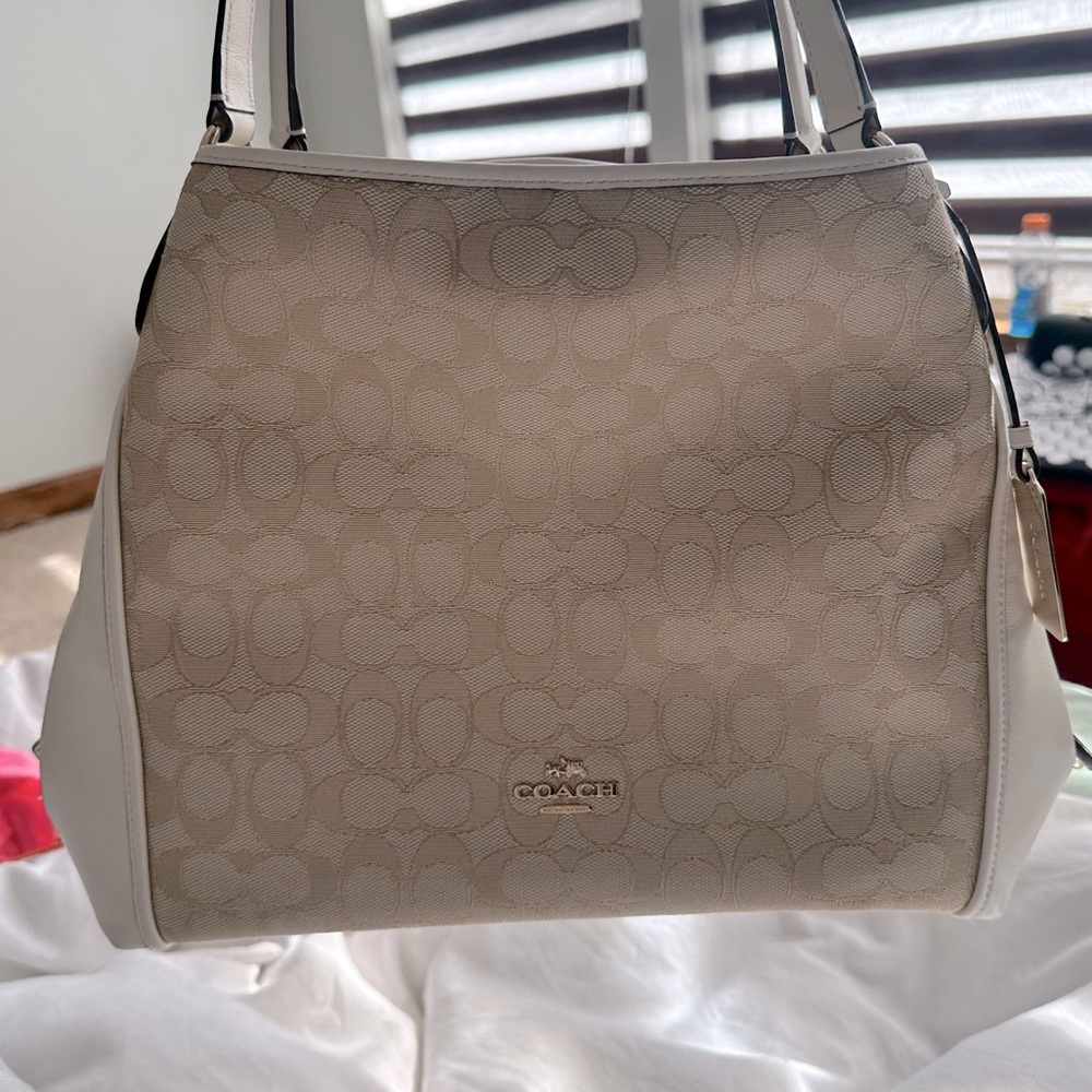 Signature fabric Coach Purse Edie
